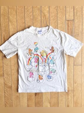 Care Bears Oversize 100% Cotton Unisex White T‑Shirt Size Small